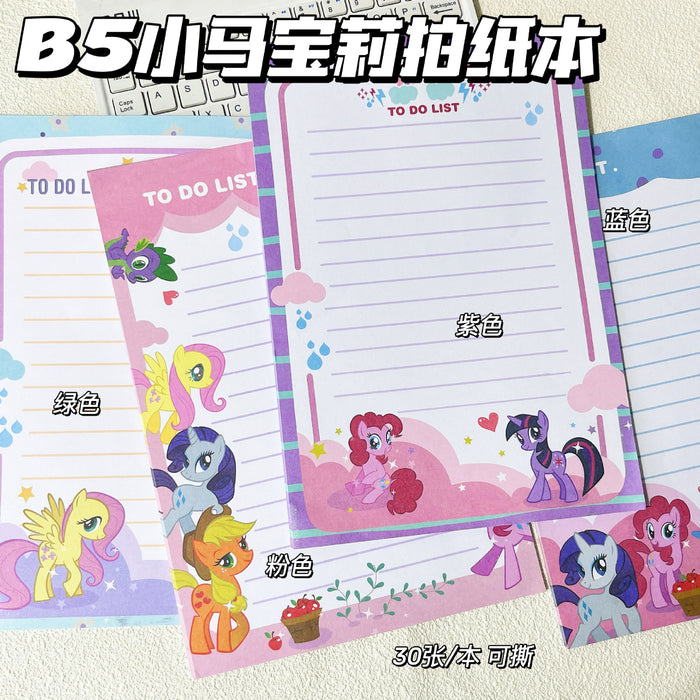 Wholesale Cute Cartoon Pink Tear-Off Notebook 30 Sheets Student School