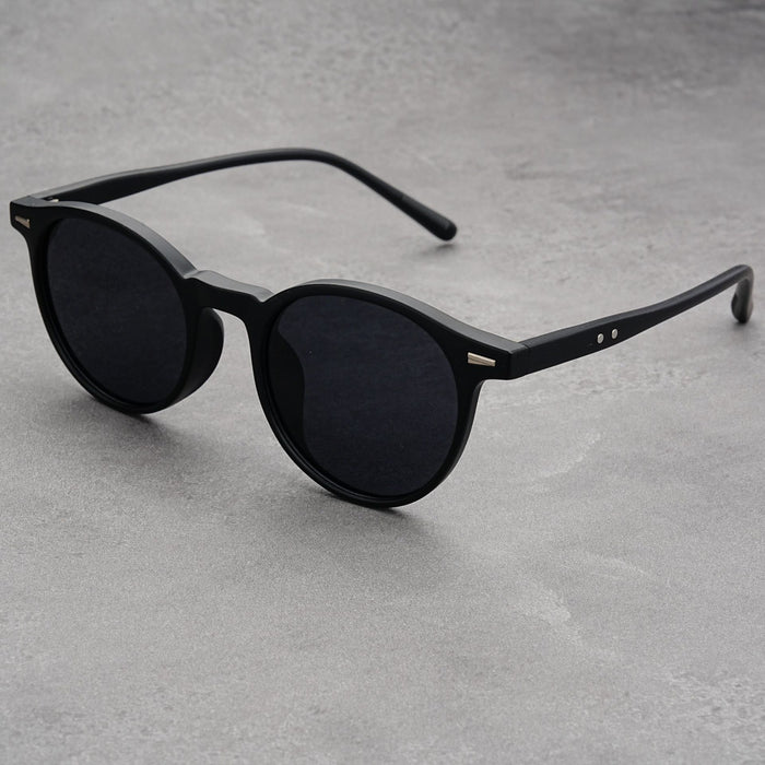 Wholesale Ultra light sunglasses with round frame, UV resistant polarized sunglasses and frame shaped flat lens