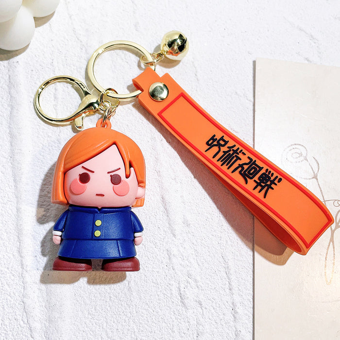 Wholesale  Anime Doll Peripheral Silicone Keychain Pendant