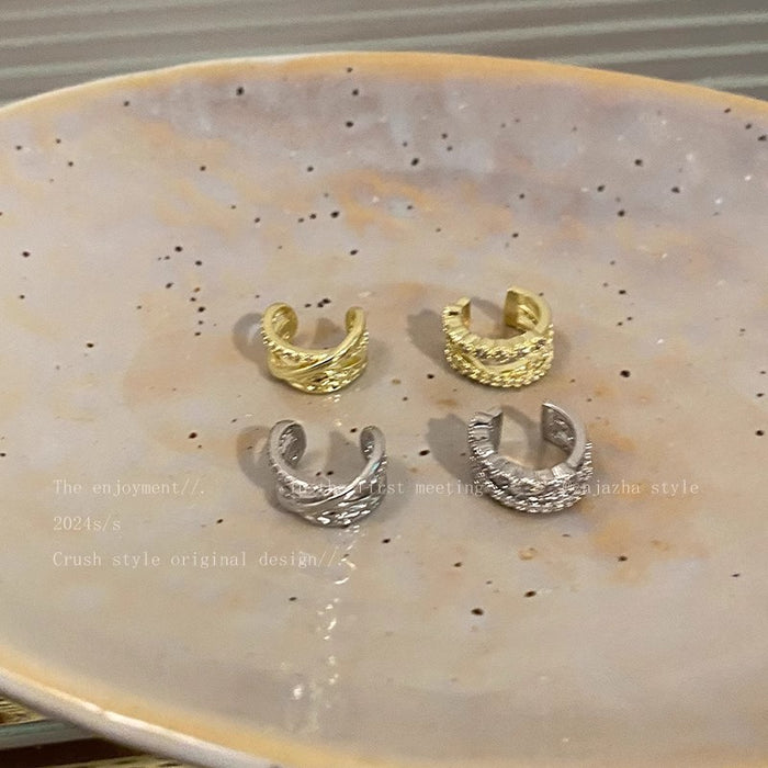 Wholesale Zircon ear bone clip without piercing and cool style ear jewelry