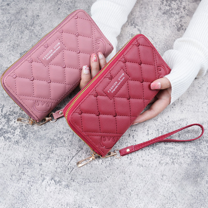 Wholesale Light Pink PU Leather Handbag Wallet with Letter Design - Chic Daily Use Boutique