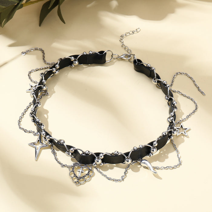 Wholesale Jewelry Necklace Dark Gothic Love Clavicle Chain choker Collar Necklace