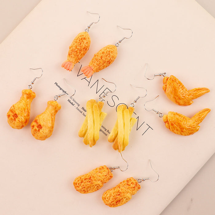 Wholesale Cartoon Food Resin Earrings JDC-ES-niqing028