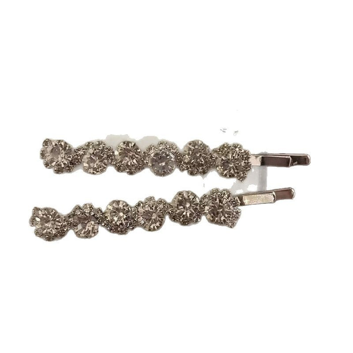 Wholesale Wave-Shaped Rhinestone Sunflower Bangs Clip