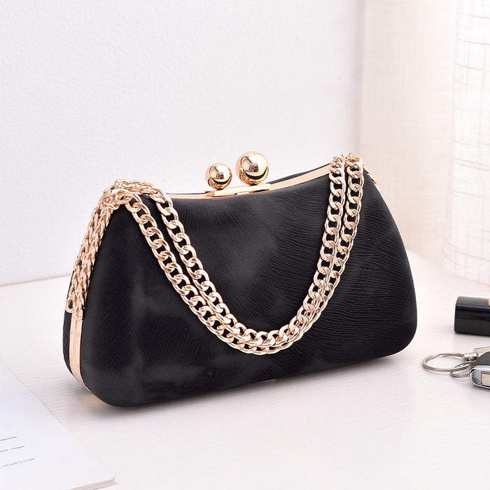 Wholesale Specialty PU Dinner Bag European and American Fashion Party Bag, High-end Feel Large Chain Bag JDC-SD-YX002