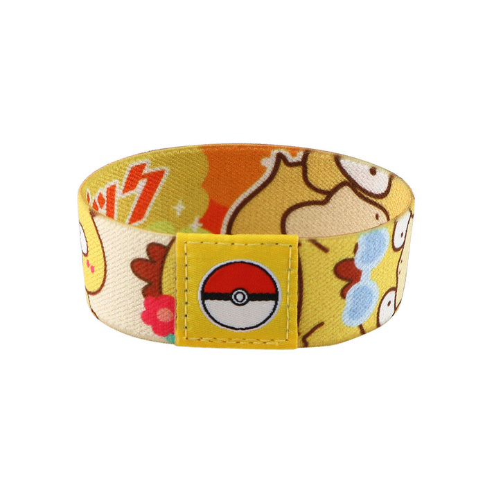 Wholesale 10pcs Sports Elastic Wristband Washable Cartoon Anime Slap Bracelet