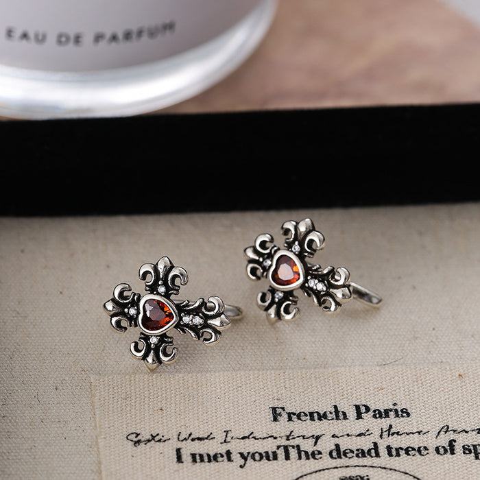 Wholesale Cross Zircon Earrings Women's Fashion Earrings  Ear