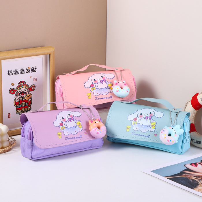 Wholesale Cartoon Stress-Relief Large Capacity Double-Layer Pencil Case