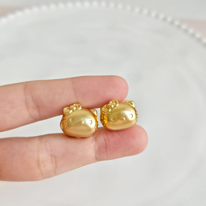 Wholesale Simple matte 3D cat ear clips