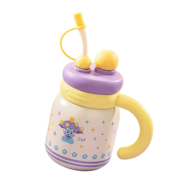 Wholesale Cute,  large-capacity stainless steel straw thermos cup