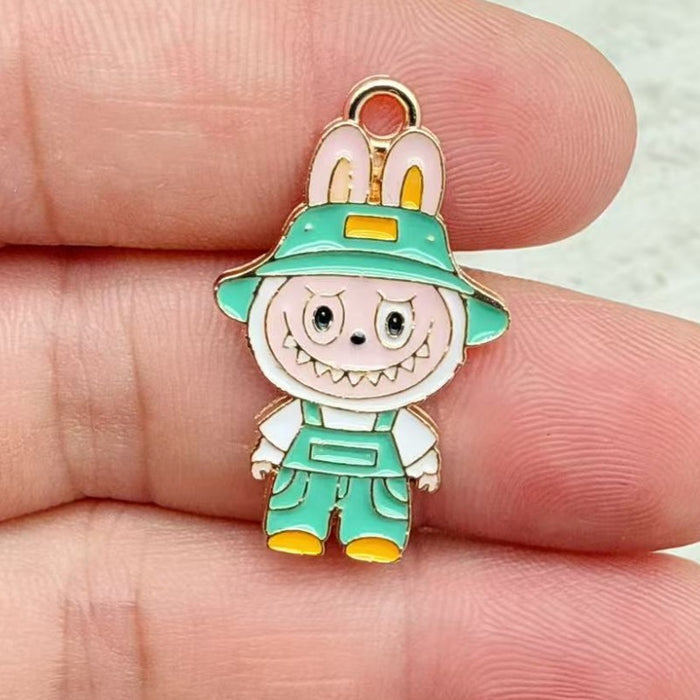 Wholesale 10pcs Little Rabbit Accessories: Earrings and Keychain Pendant