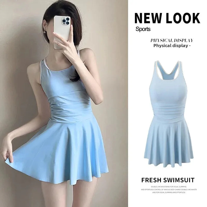 Wholesale Swimsuit one-piece flat skirt style swimming