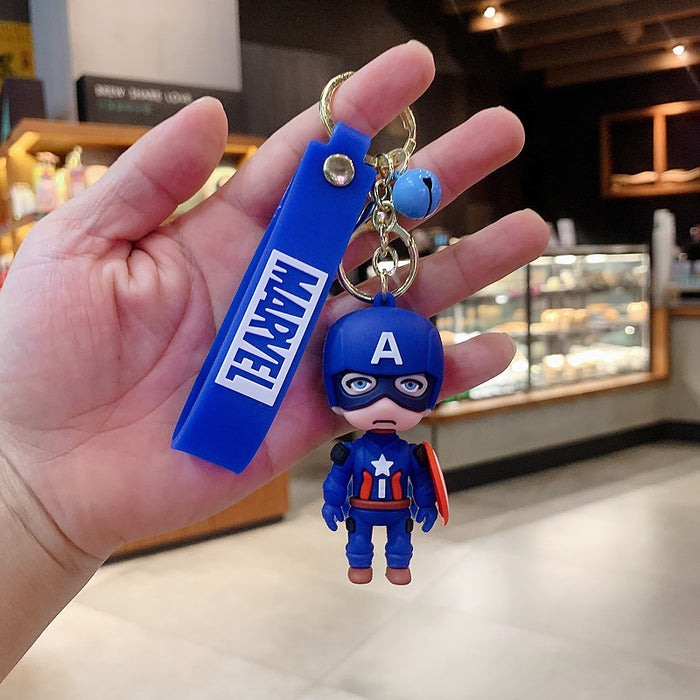 Wholesale Cartoon Silicone Doll Keychain JDC-KC-KuangK039