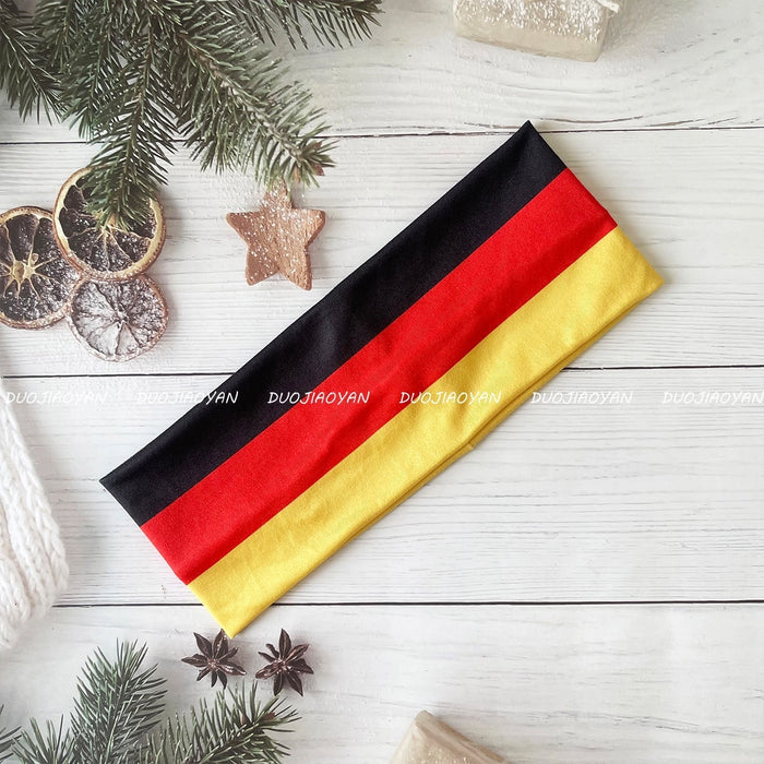 Wholesale Trendy Football Fan Headf Polyester Print Sweat-Absorbing Headband