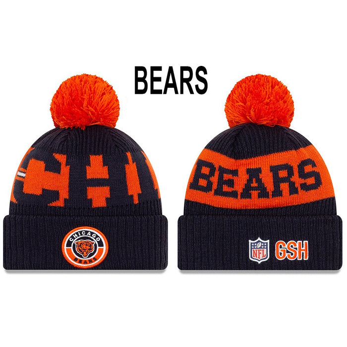 Wholesale Wool Knitted Hat Rugby Game Hat Sports Big Letter Warm Hat