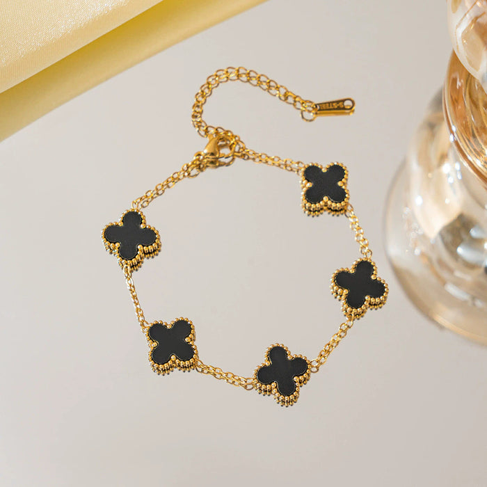 Wholesale Four leaf clover bracelet wholesale jewelry accessories new accessories niche high-end sense