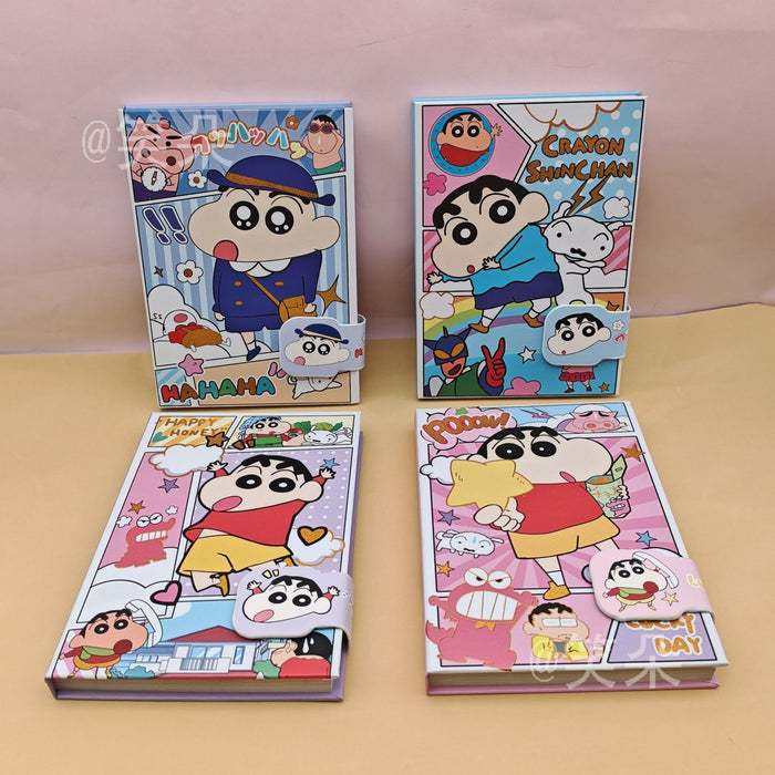 Wholesale KPOP themed cute cartoon notebook with magnetic closure and colorful pages