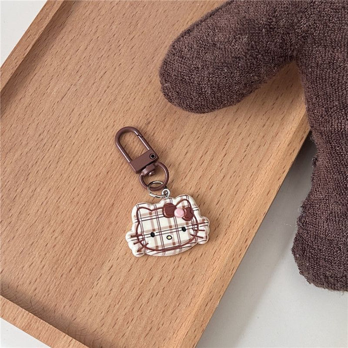 Wholesale New cute striped keychain