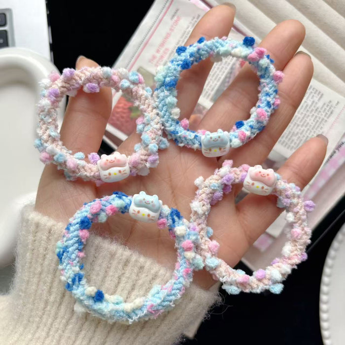 Wholesale Eye mask mini kitten colorful hair ring  hair accessories