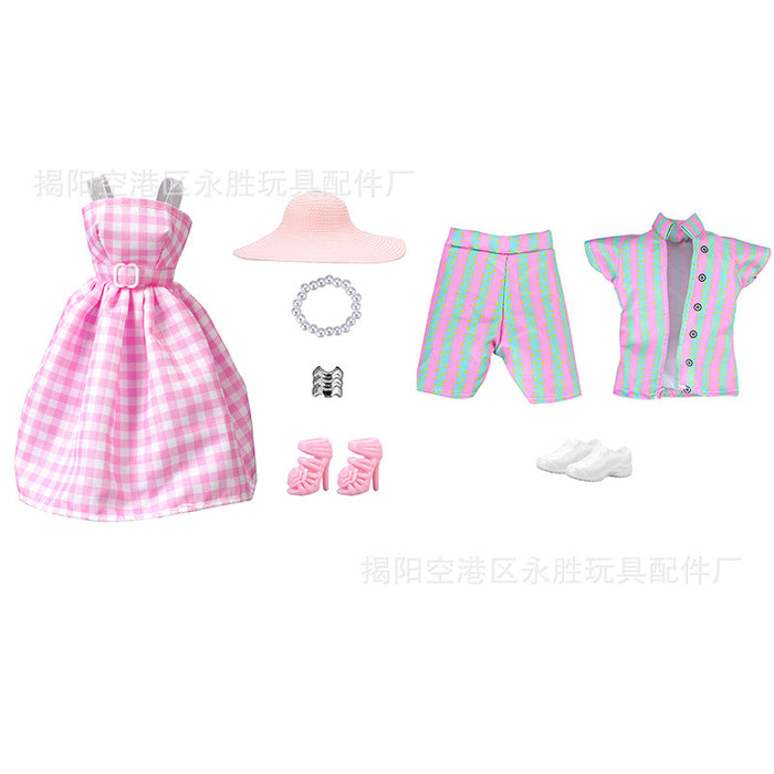 Wholesale Doll clothing design movie with model couple doll clothes