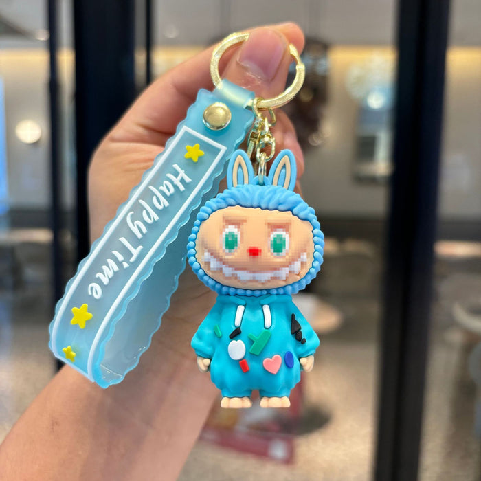 Wholesale Cartoon pajamas little sheep keychain doll pendant car key chain exquisite small pendant