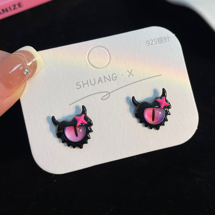 Wholesale Cartoon Monster Alloy Earrings JDC-ES-Shuangx012