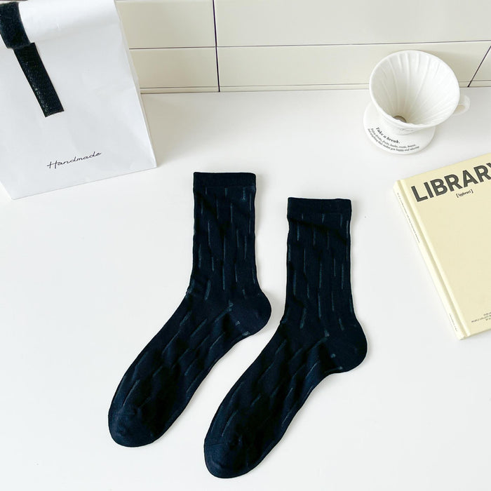 Wholesale Lightweight mesh tube socks, combed cotton antibacterial socks, stacked socks