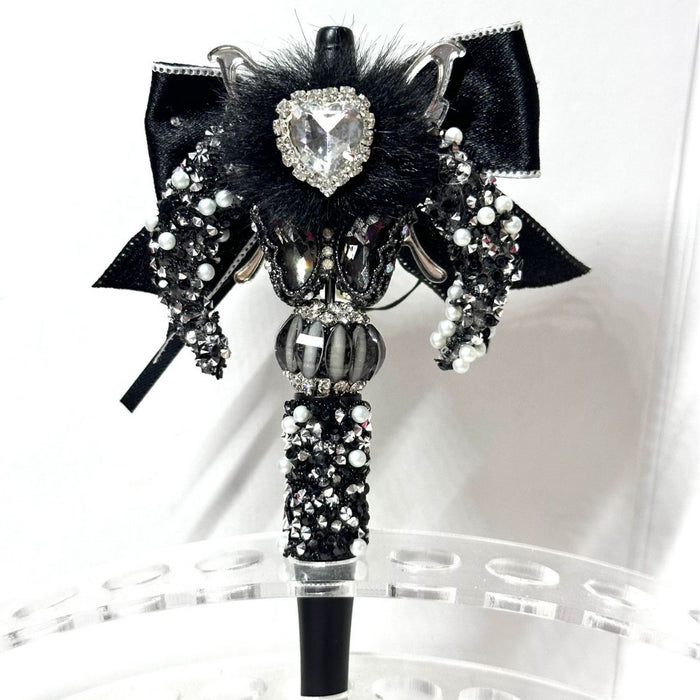 Wholesale Dark Bow Moon Bead Pendant DIY Decorative Accessory for Bag Charm