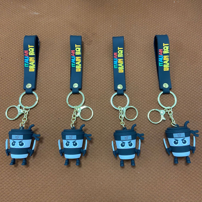 Wholesale Keychain Quirky Abstract Wooden Stick Bigfoot Doll Keychain Pendant