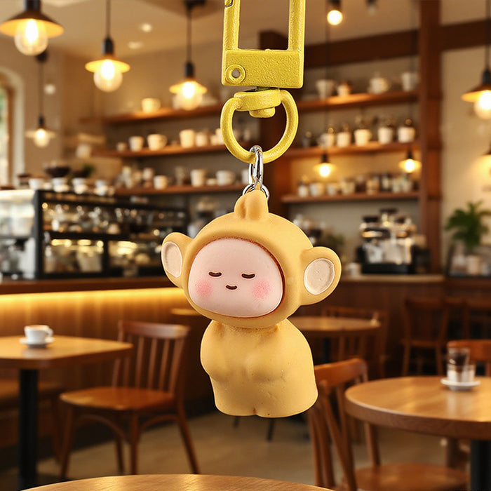 Wholesale Cute phone charm 3D resin keychain