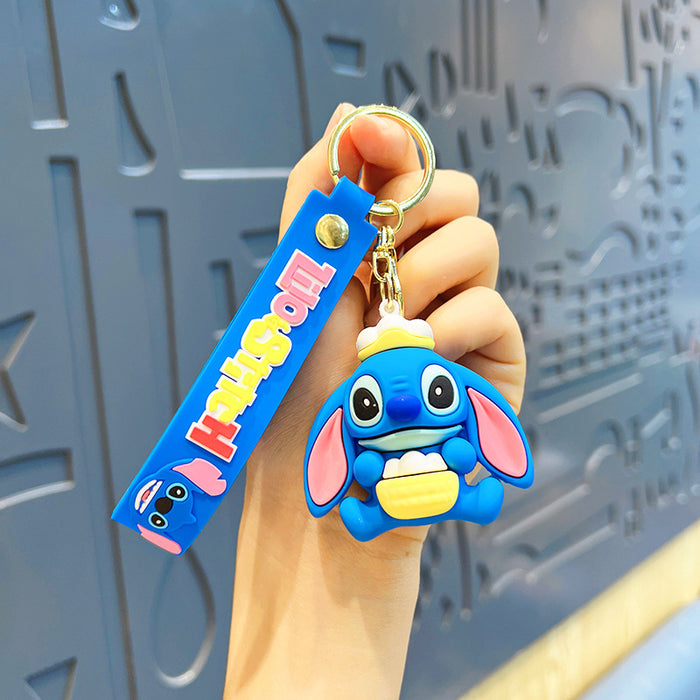 Wholesale   Couple's Cartoon Key Chain Pendant Bag Cute Boys Keychain Decorations  Girls Doll