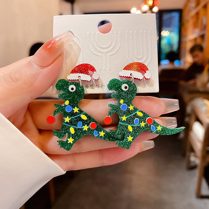 Wholesale  little devil skull heart dark earrings