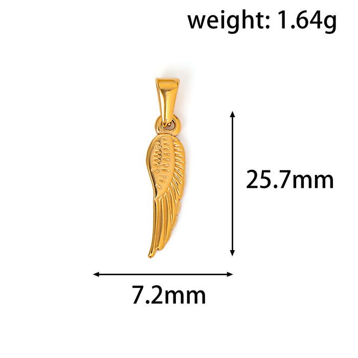 Wholesale 6pcs/set Love Angel Bear Stainless Steel Plated 24K  Pendant Accessories