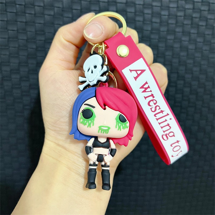 Wholesale Creative Cartoon PVC Soft Keychains JDC-KC-JinB013