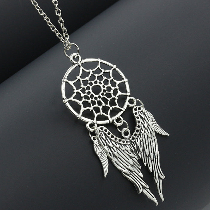 Wholesale Bohemian Tassel Feather Necklace Trendy Accessory
