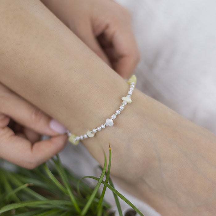 Wholesale Simple and versatile retro ankle chain metal alloy turquoise foot accessory