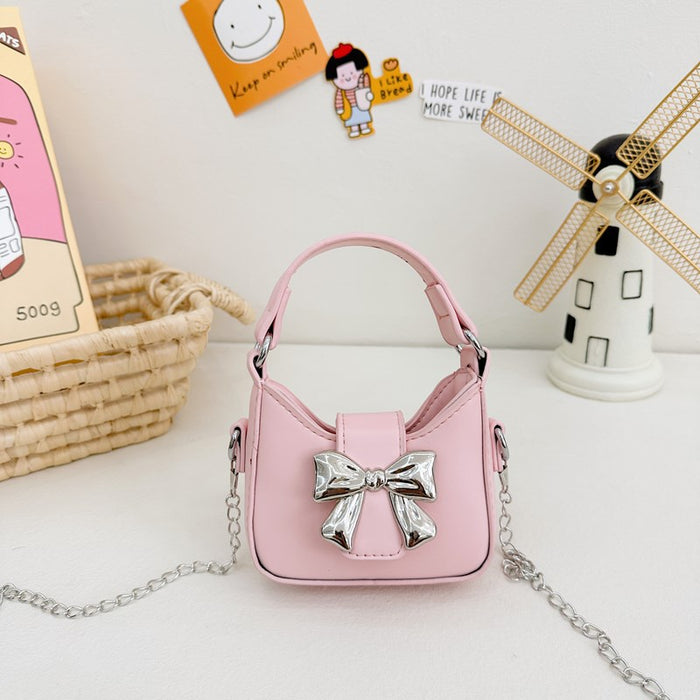 Wholesale Mini crossbody little girl bow shoulder bag