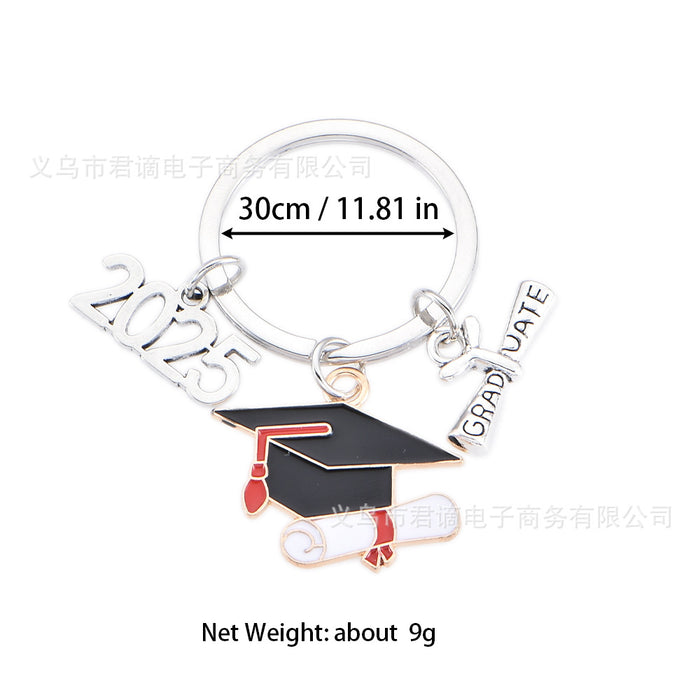 Wholesale Foreign trade bachelor cap book cap key chain graduation pendant