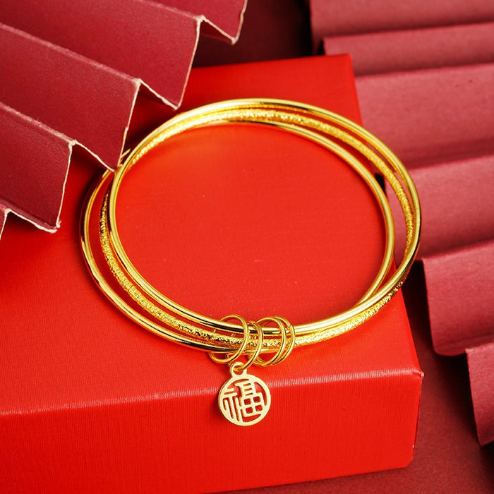 Wholesale Bracelet Vietnam Sand Gold Bracelet Women's Sand Gold Light Luxury Ethnic Bracelet