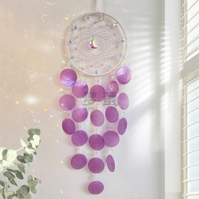 Wholesale Shell Wind Chime Nordic Style Handwoven Blue Hanging Decoration MOQ≥2