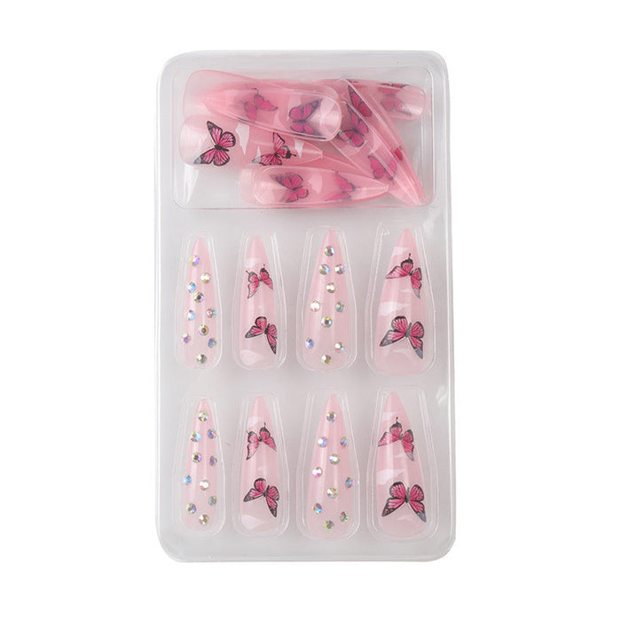 Wholesale Nail Stickers Eco Resin Diamond Butterfly JDC-NS-SHao012