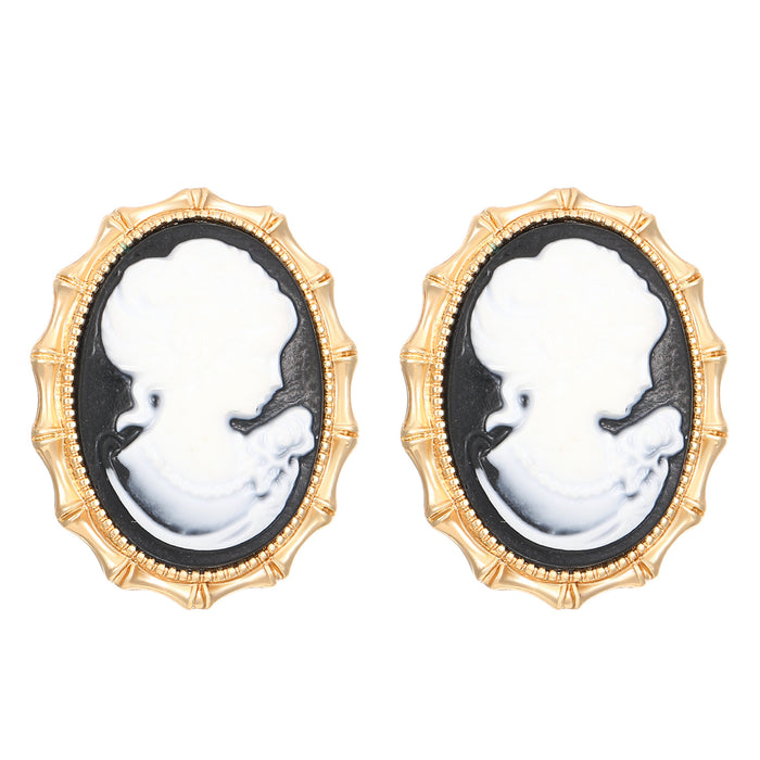 Wholesale Temperament earrings vintage vintage vintage portrait women's accessories