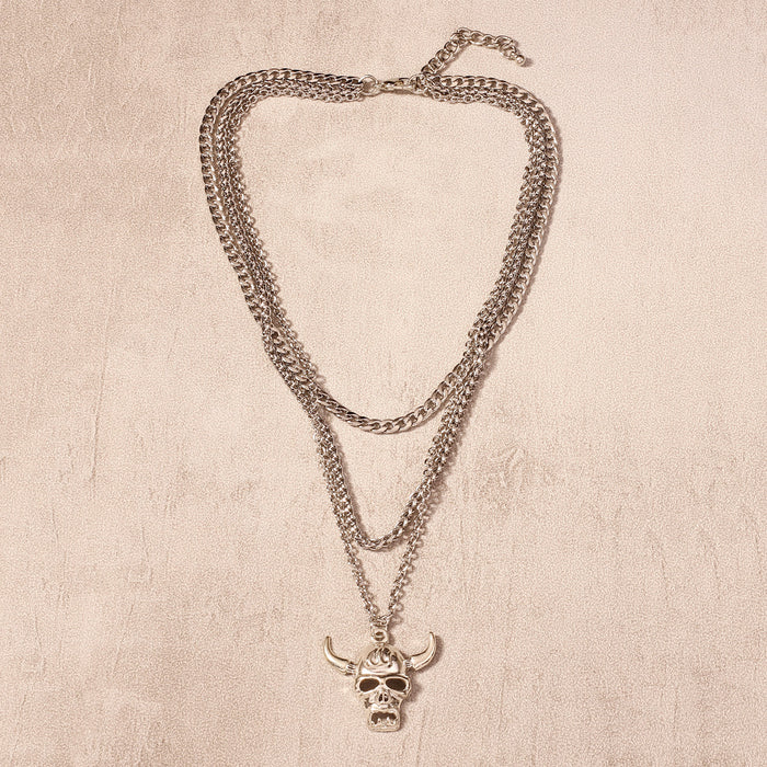 Wholesale elegant necklace cow head men's pendant necklace