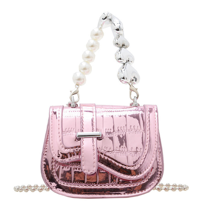 Wholesale Pu Pearl Handheld Mini Bag for Girls JDC-SD-YuanDuo093