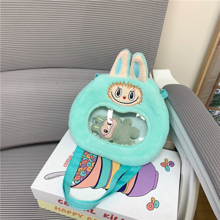 Wholesale Stuffed Bag Women' s Crossbody Bag Cartoon Kidsren' s Bag Ins New Cute Little Girl Doll Handbag Shoulder Bag