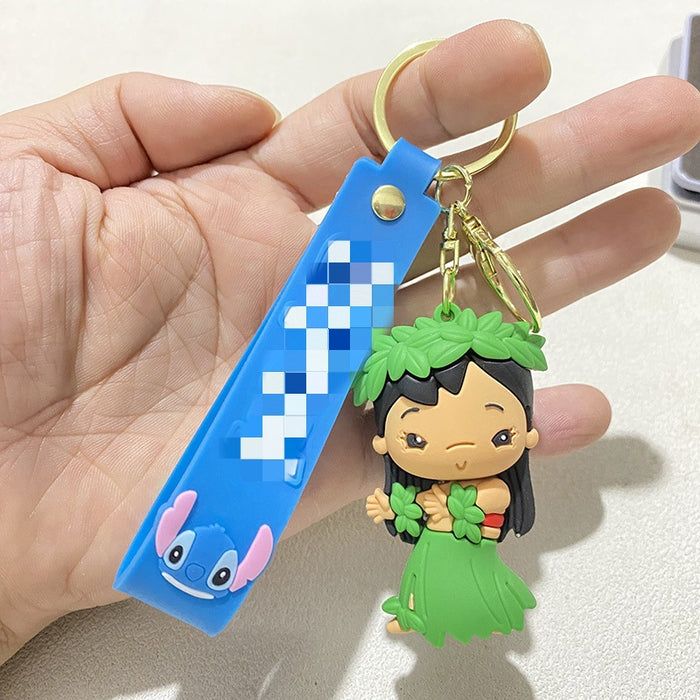 Wholesale Creative Multi-hand Dress Key Chain Cute Forest Hula Skirt Key Chain Small Gift