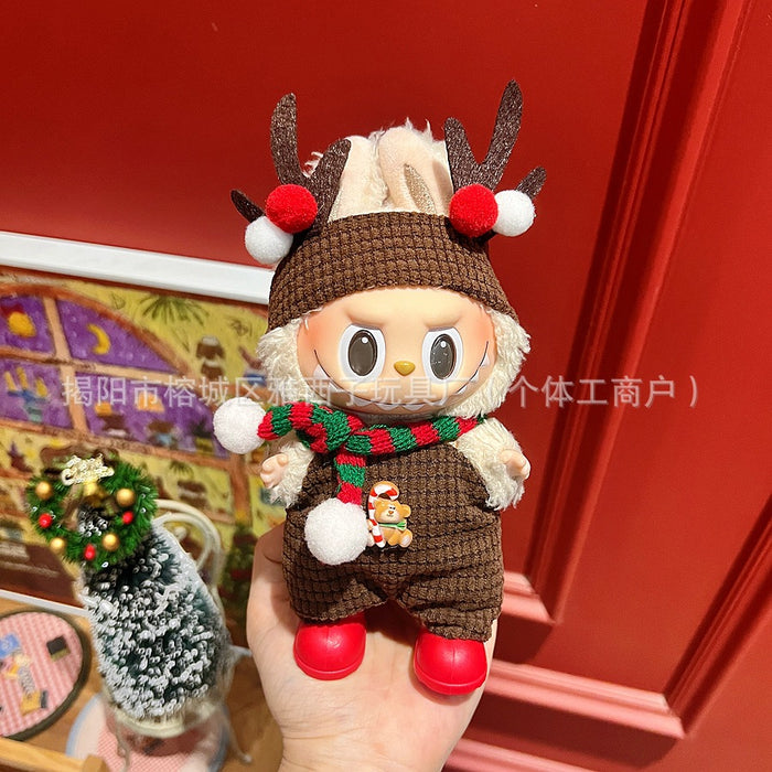 Wholesale Plush doll sweater with pendant and Christmas doll clothes