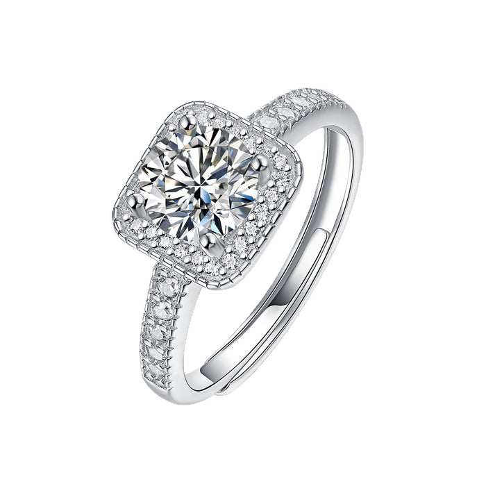 Wholesale 925 silver moissanite ring