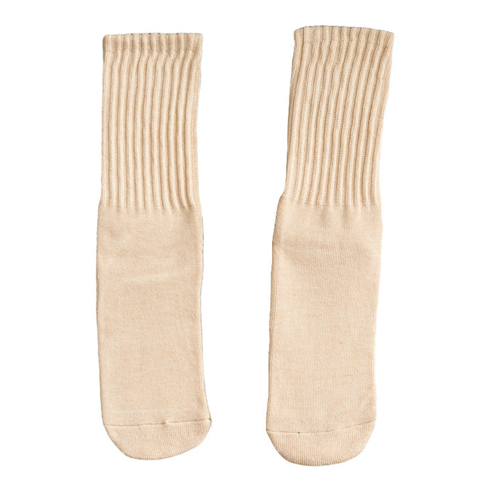 Wholesale Stacking casual socks with breathable cotton in the middle tube