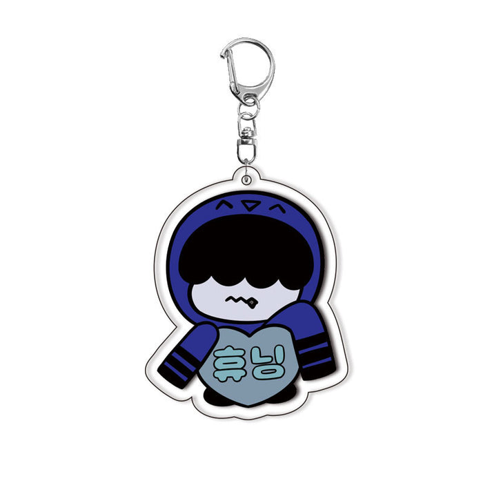 Wholesale Acrylic double-sided keychain anime surrounding cute pendant